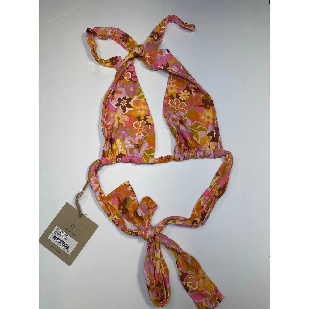 Stone Fox Swim Size M Rico bikini Top Retro Pop Beach Cruise Resort - Picture 5 of 8